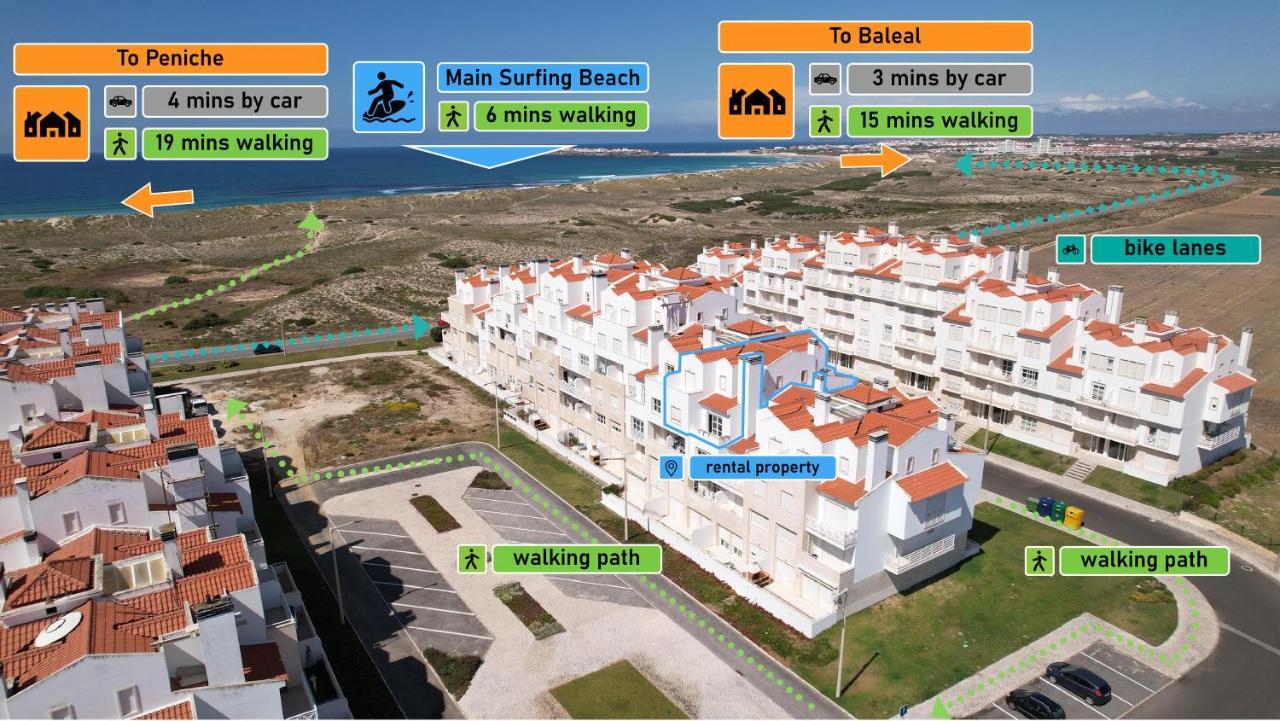 Baleal Beachfront Duplex Peniche Eksteriør bilde