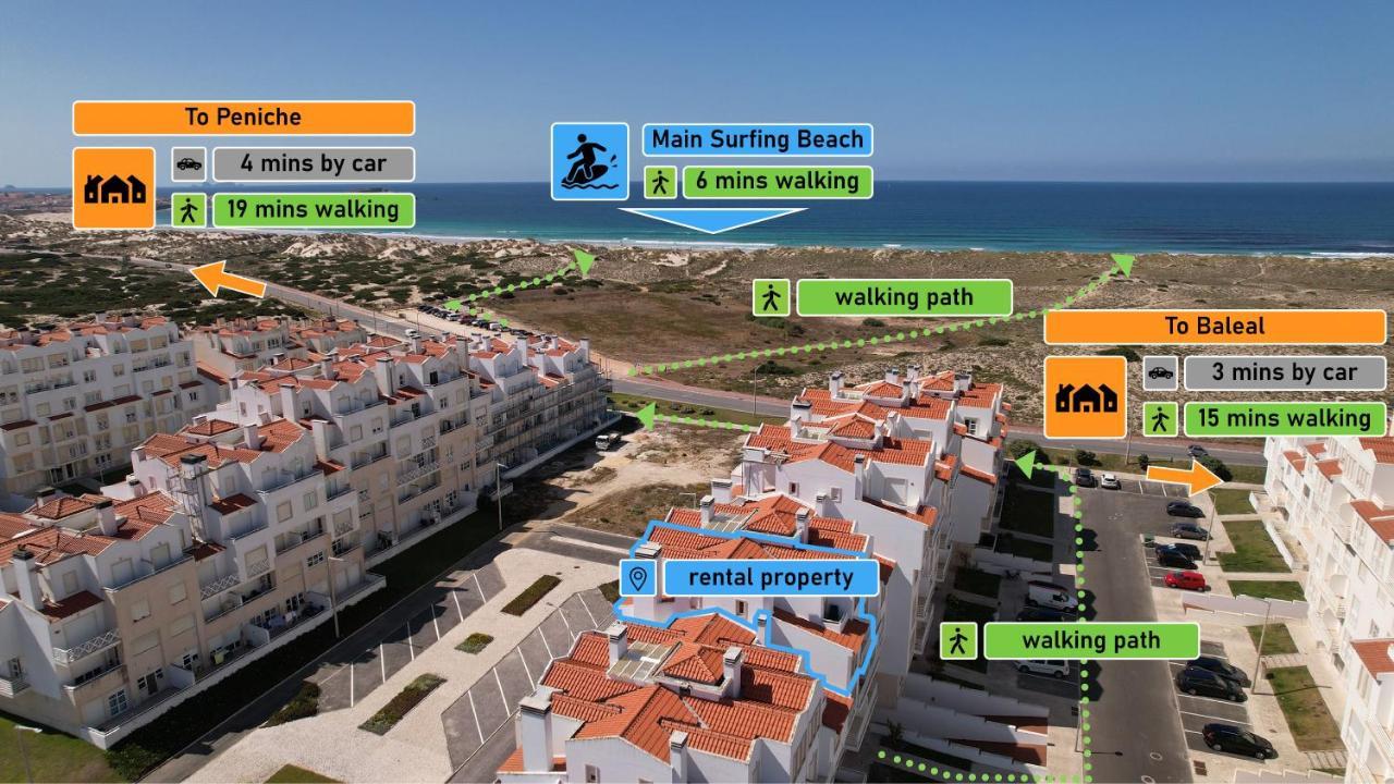 Baleal Beachfront Duplex Peniche Eksteriør bilde